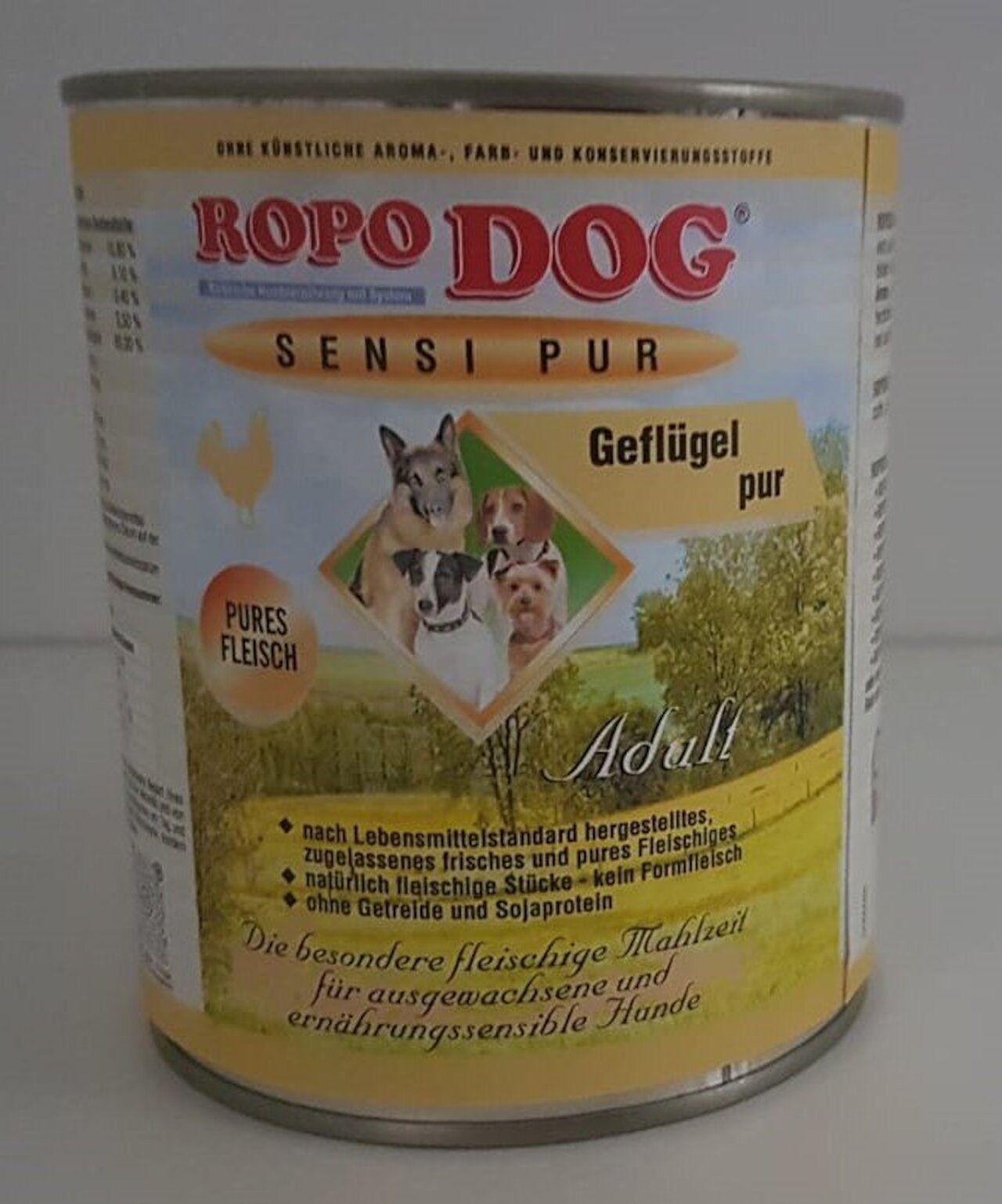 ROPODOG Sensi pur 800g - Geflügel pur Image 1
